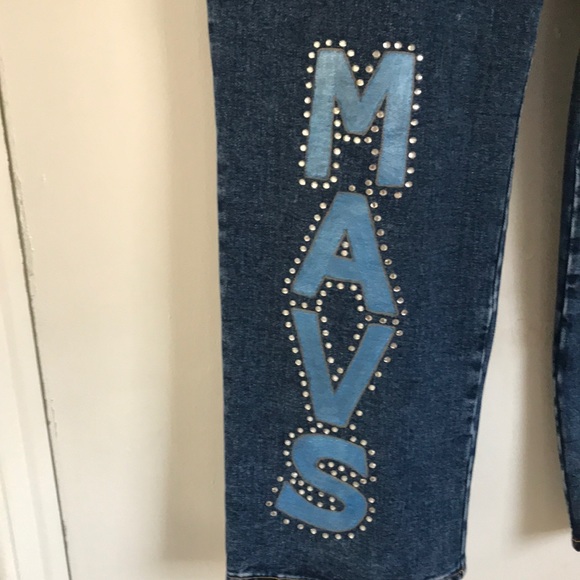 Ralph Lauren jeans HandPainted MAVS 20W - Picture 5 of 8